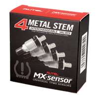 4 Metal Press-in Valve Stems for 1-Sensor